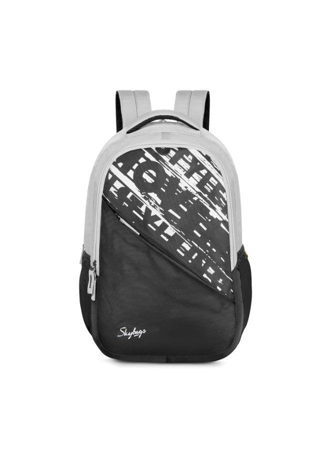 سكاي باجز Skybags Fuse Plus 22 Liters Backpack with 17 Inch Laptop Compartment for Men & Women, Side Bottole Pocket, Organiser with Key Chain Holder, Padded Back & Shoulder Strap (Grey) - Image 1